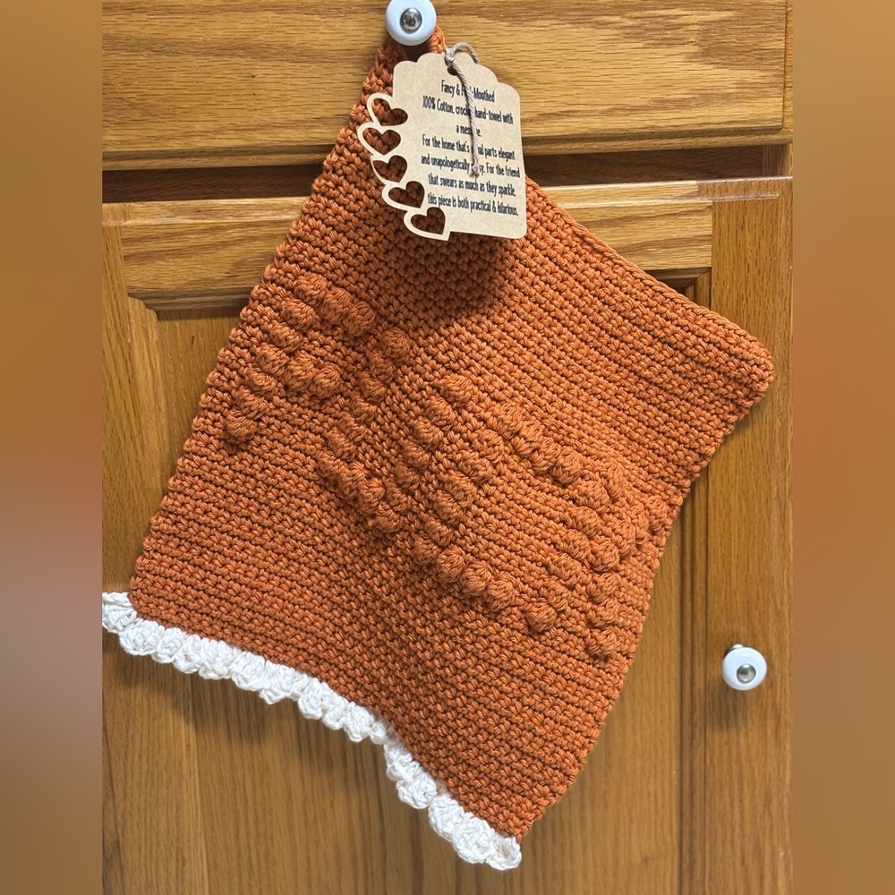Handmade F*UCK Cotton Hand-towel